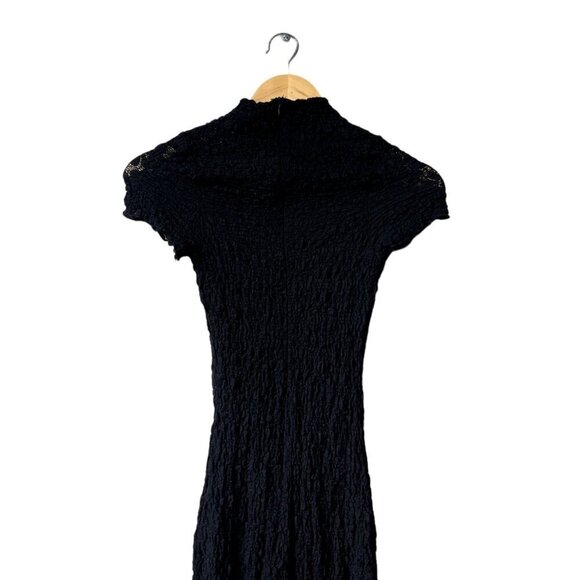 NWT Windsor Maxi Mesh Summer Size XS Black Textured Chic Sheer Lace Dress - Picture 8 of 12